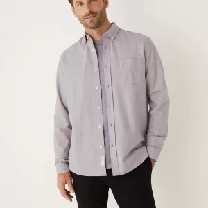 The Marled Jasper Oxford Shirt in Slate Violet