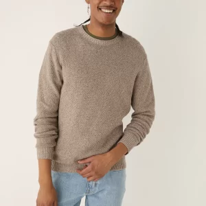 The Linen Twisted Yarn Sweater in Sand
